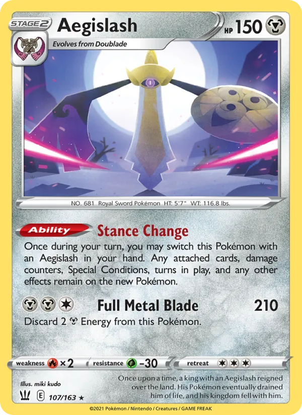 Exagide 107/163 — SWSH5 – Battle Styles — Carte Pokémon anglaise
