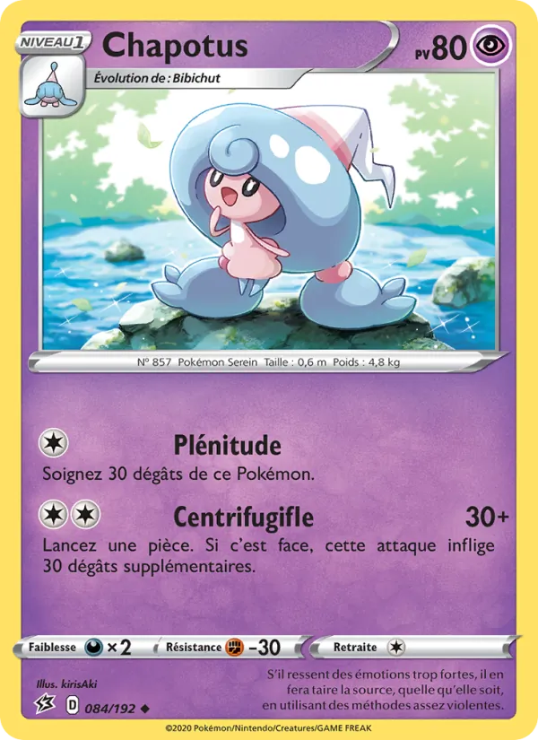 Chapotus 84/192 — EB02 – Clash des Rebelles — Carte Pokémon française