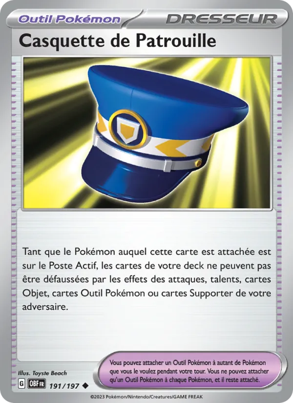 Casquette de Patrouille 191/197 — EV03 – Flammes Obsidiennes
