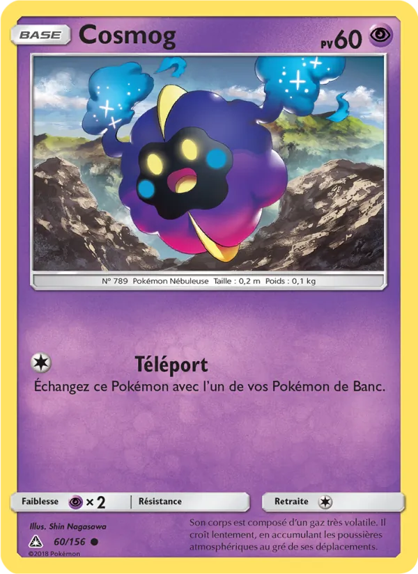 Cosmog 60/156 — SL5 – Ultra-Prisme — Carte Pokémon française