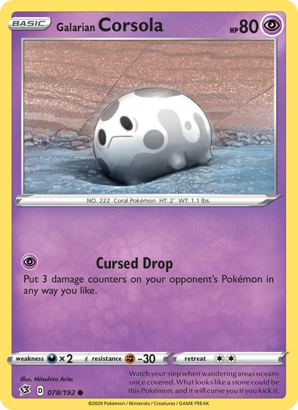 Corayon de Galar 78/192 — SWSH2 – Rebel Clash — Carte Pokémon anglaise