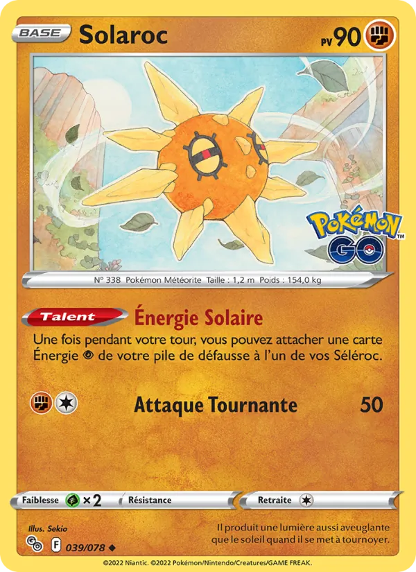 Solaroc 39/78 — EB10.5 Pokemon GO