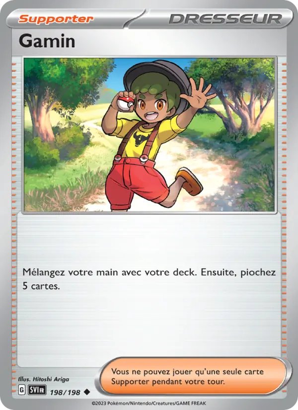 Gamin 198/198 — EV01 – Écarlate et Violet — Carte Pokémon française