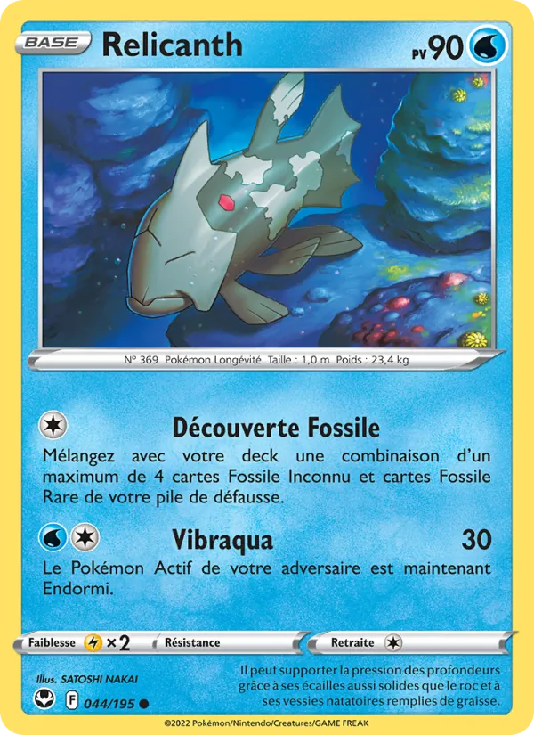 Relicanth 44/195 — EB12 – Tempête Argentée