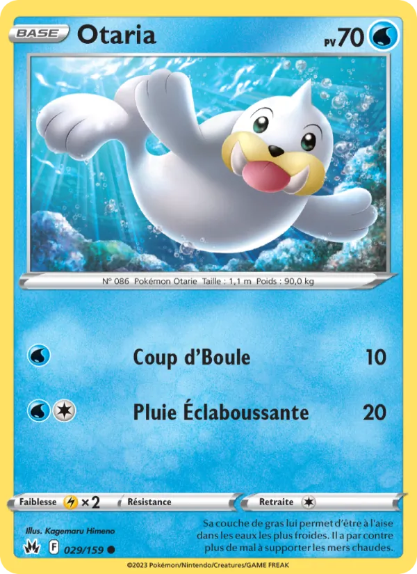 Otaria 29/159 — EB12.5 – Zénith Suprême