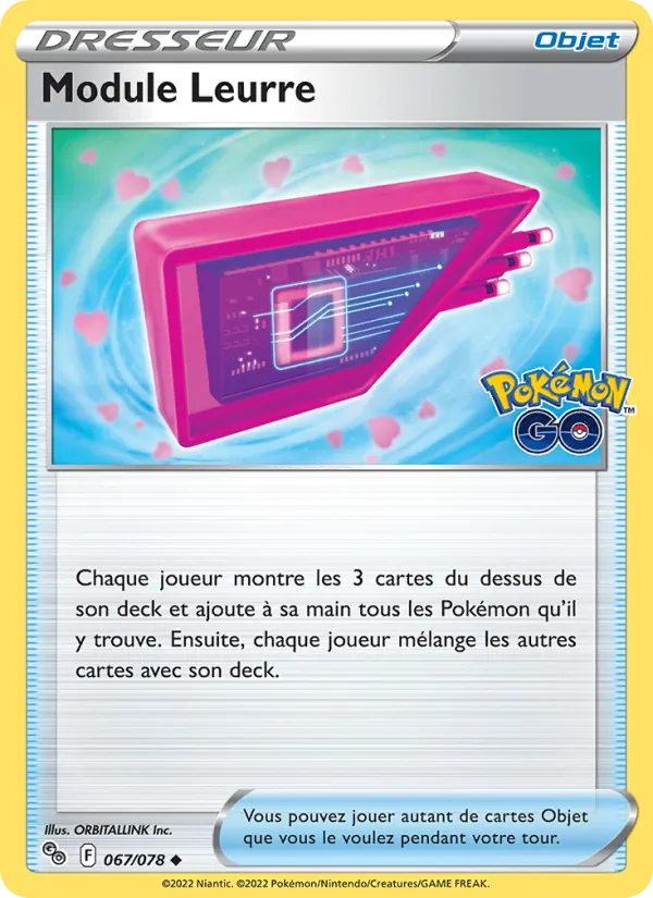 Module Leurre 67/78 — EB10.5 Pokemon GO — Carte Pokémon française
