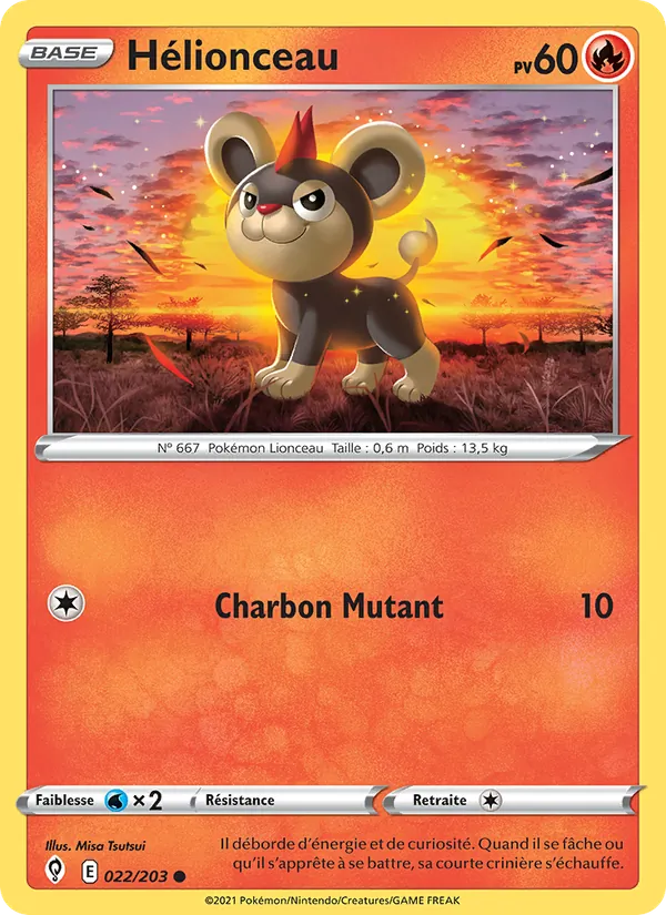 Hélionceau 22/203 — EB07 - Evolution Céleste — Carte Pokémon française