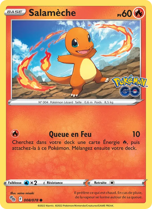 Salamèche 8/78 — EB10.5 Pokemon GO
