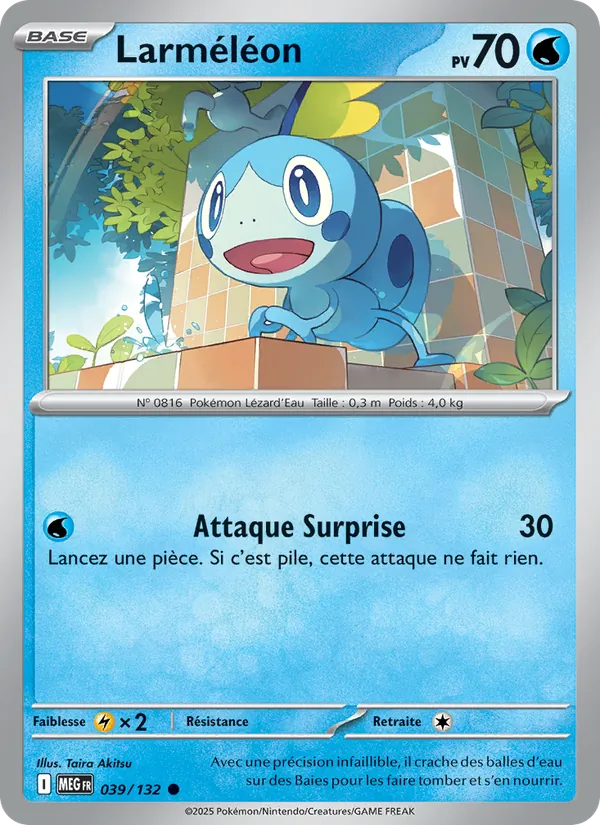 Larméléon 39/132 — ME01 — Méga-Évolution — Carte Pokémon française