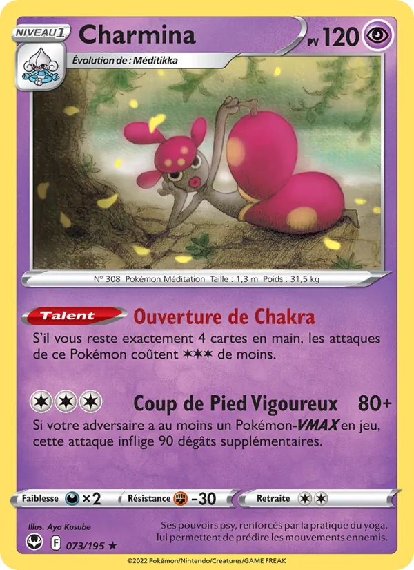 Charmina 73/195 — EB12 – Tempête Argentée — Carte Pokémon française
