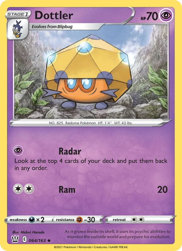Coléodôme 64/163 — SWSH5 – Battle Styles — Carte Pokémon anglaise