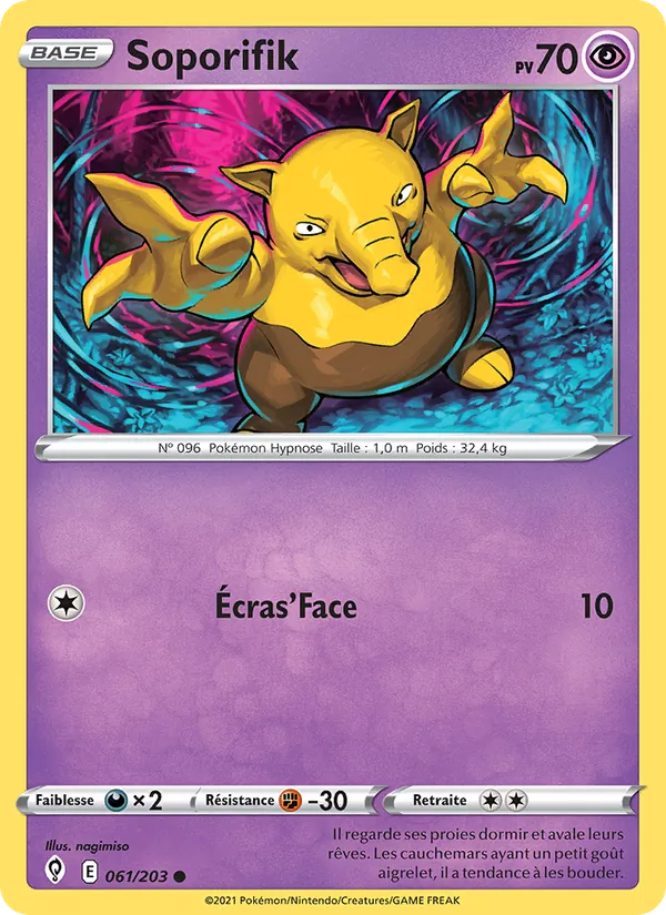 Soporifik 61/203 — EB07 - Evolution Céleste — Carte Pokémon française