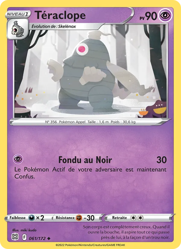 Téraclope 61/172 — EB09 - Stars Etincelantes — Carte Pokémon française