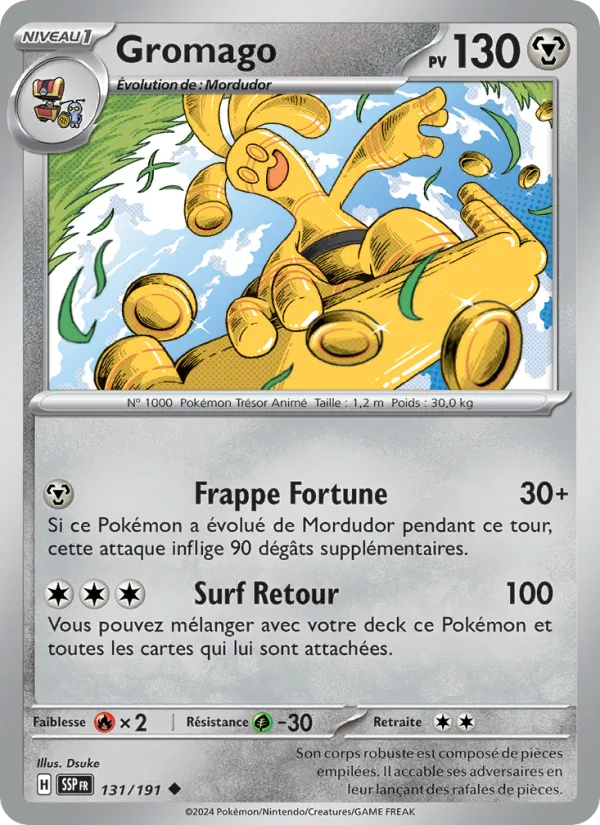 Gromago 131/191 — EV08 – Étincelles Déferlantes — Carte Pokémon française