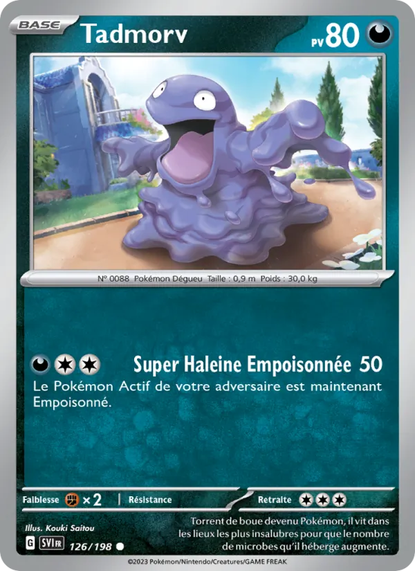 Tadmorv 126/198 — EV01 – Écarlate et Violet — Carte Pokémon française