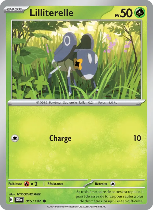 Lilliterelle 15/142 — EV07 — Couronne Stellaire — Carte Pokémon française