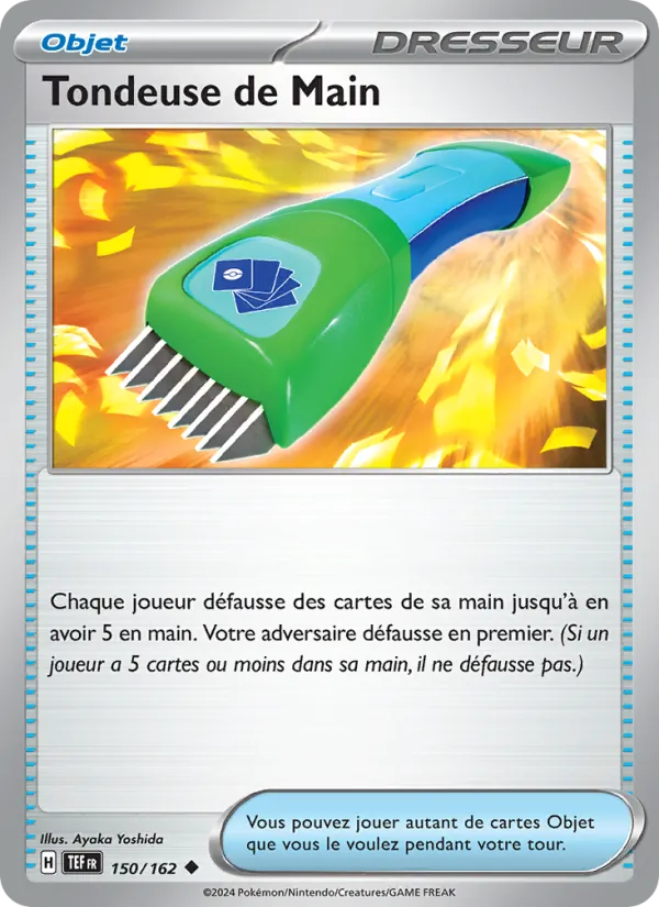Tondeuse de Main 150/162 — EV05 – Forces Temporelles — Carte Pokémon française