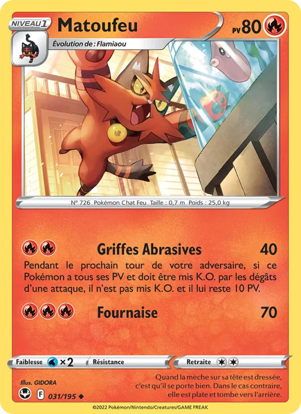Matoufeu 31/195 — EB12 – Tempête Argentée — Carte Pokémon française