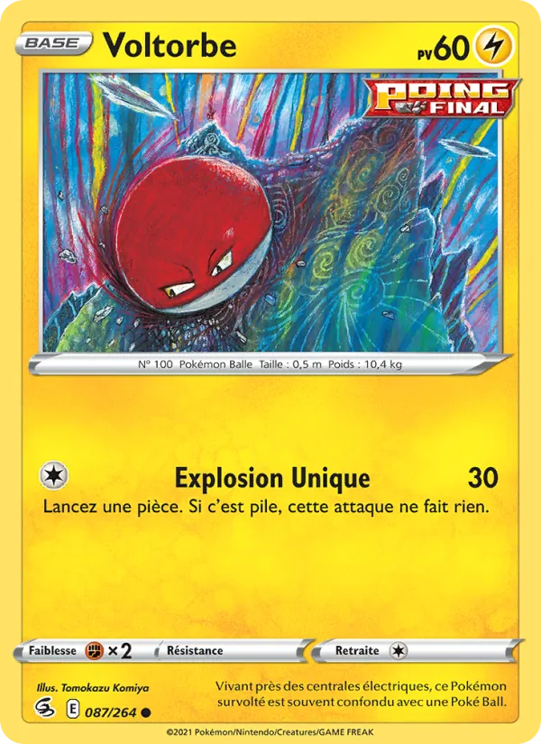 Voltorbe 87/264 — EB08 - Poing de Fusion
