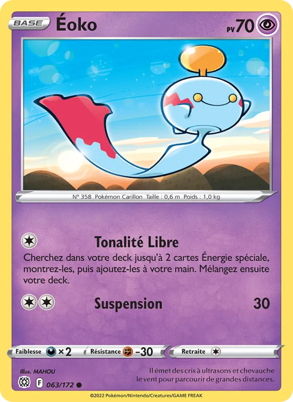 Éoko 63/172 — EB09 - Stars Etincelantes — Carte Pokémon française