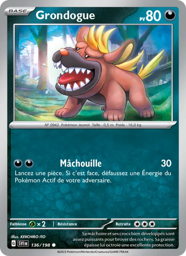 Grondogue 136/198 — EV01 – Écarlate et Violet