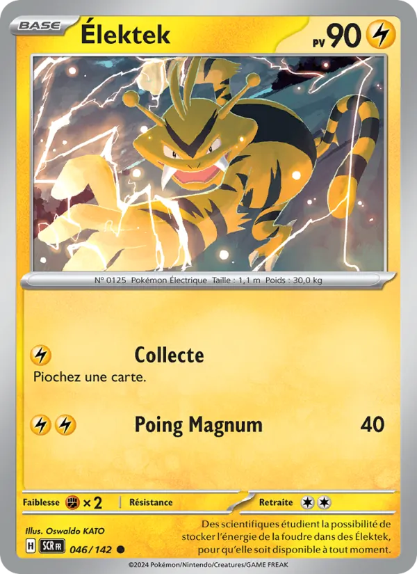 Élektek 46/142 — EV07 — Couronne Stellaire — Carte Pokémon française