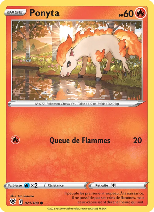 Ponyta 21/189 — EB10 – Astres Radieux