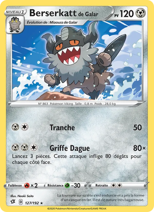 Berserkatt de Galar 127/192 — EB02 – Clash des Rebelles