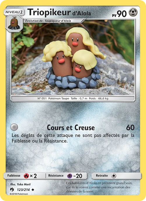 Triopikeur d’Alola 123/214 — SL8 – Tonnerre Perdu