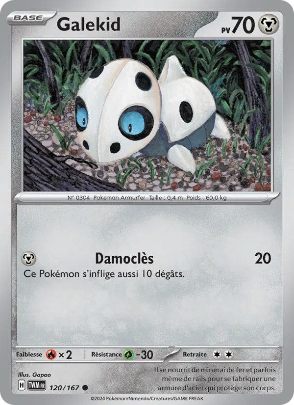 Galekid 120/167 — EV06 – Mascarade Crépusculaire — Carte Pokémon française