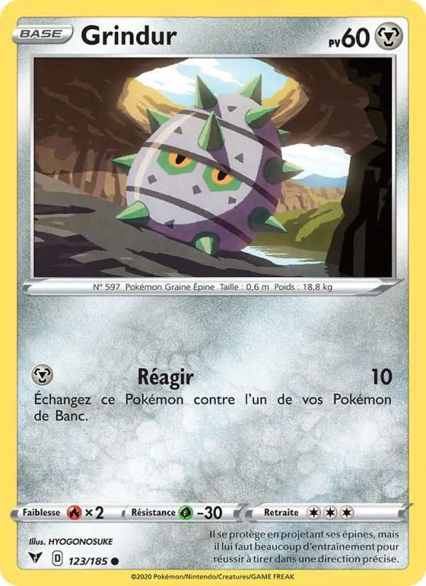 Grindur 123/185 — EB04 — Voltage Éclatant — Carte Pokémon française