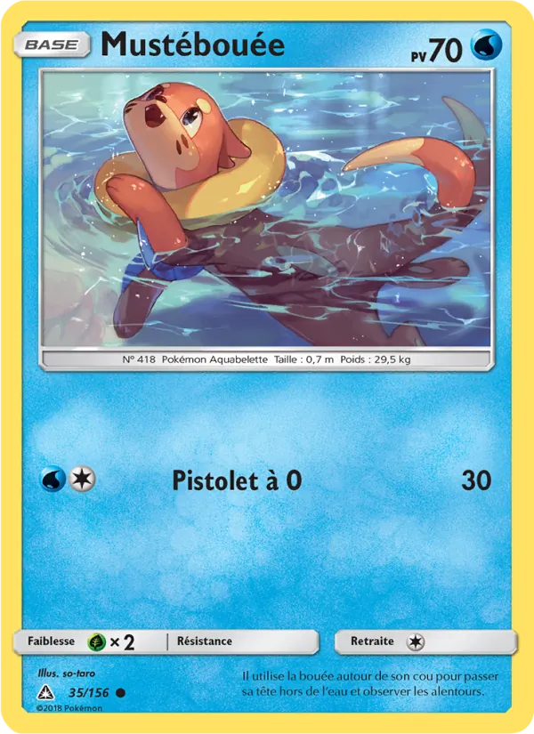 Mustébouée 35/156 — SL5 – Ultra-Prisme — Carte Pokémon française