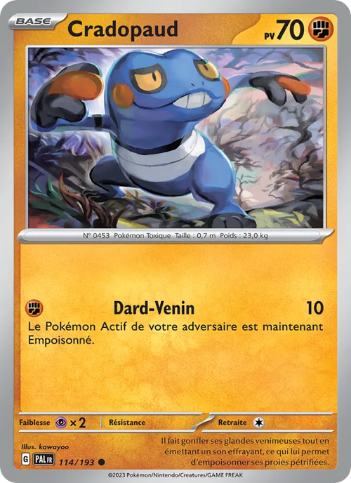 Cradopaud 114/193 — EV02 – Évolutions à Paldea