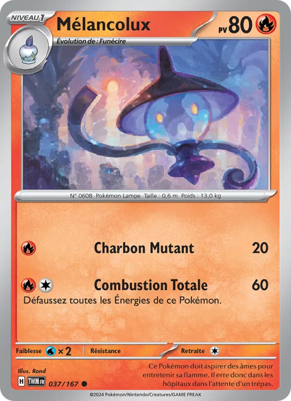 Mélancolux 37/167 — EV06 – Mascarade Crépusculaire — Carte Pokémon française