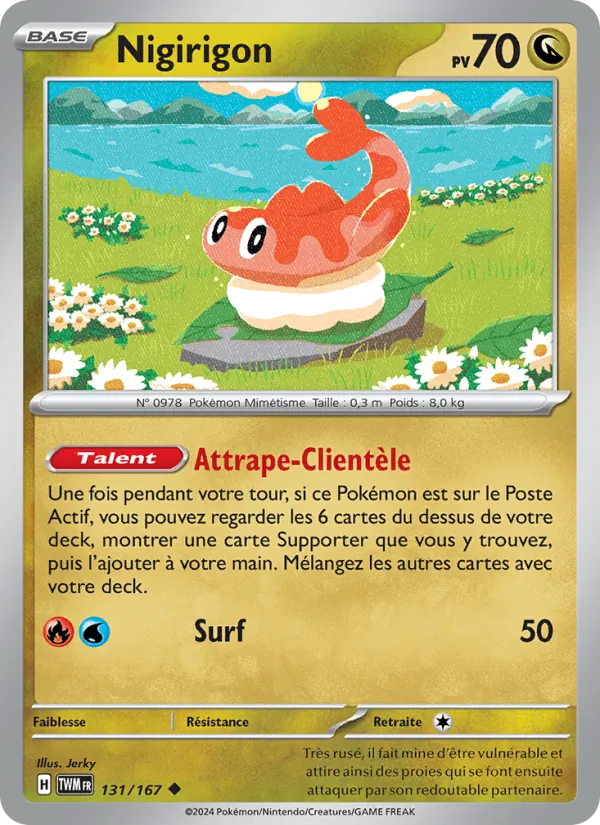 Nigirigon 131/167 — EV06 – Mascarade Crépusculaire — Carte Pokémon française