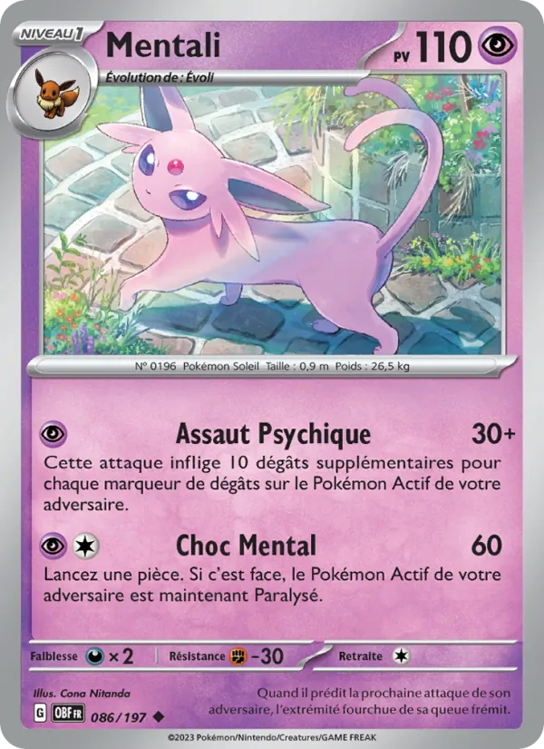 Mentali 86/197 — EV03 – Flammes Obsidiennes