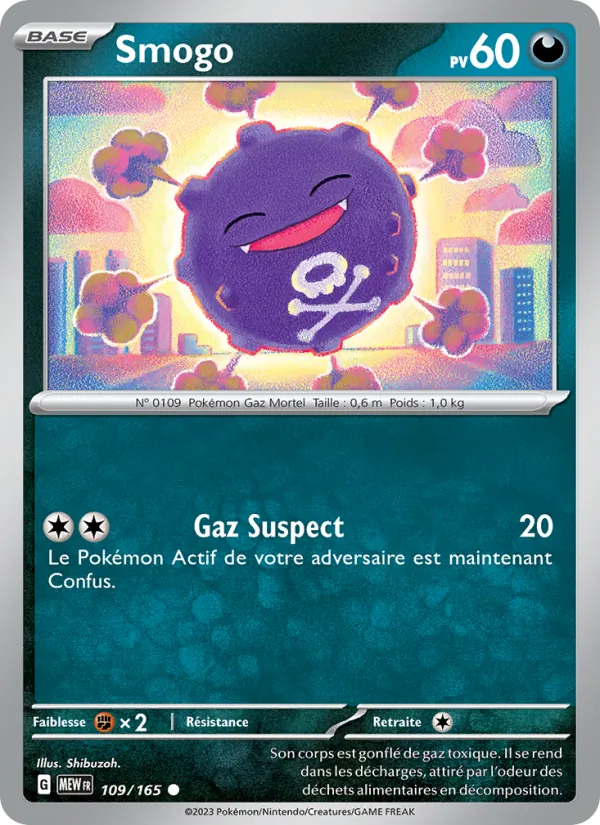 Smogo 109/165 — EV03.5 — 151 — Carte Pokémon française