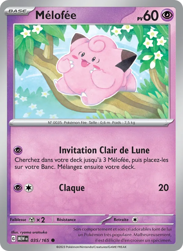 Mélofée 35/165 — EV03.5 — 151 — Carte Pokémon française