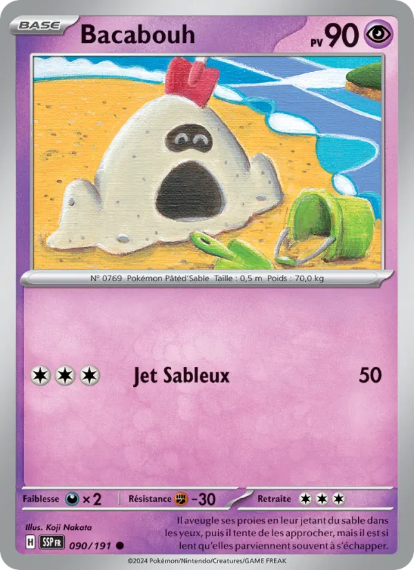 Bacabouh 90/191 — EV08 – Étincelles Déferlantes — Carte Pokémon française