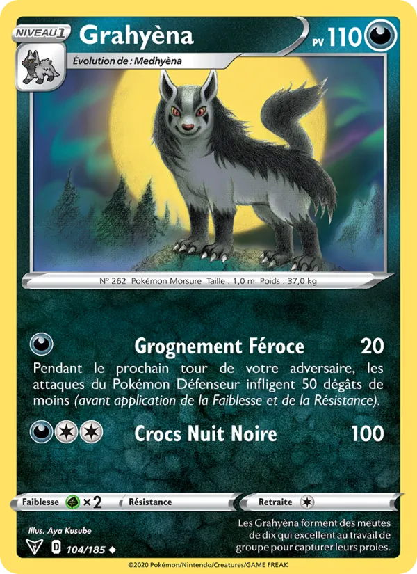 Grahyèna 104/185 — EB04 — Voltage Éclatant — Carte Pokémon française