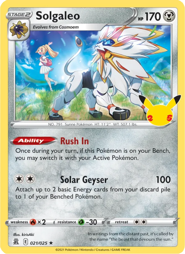 Solgaleo 21/25 — CEL25 – Celebrations