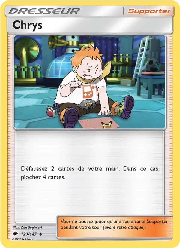 Chrys 123/147 — SL3 – Ombres Ardentes — Carte Pokémon française