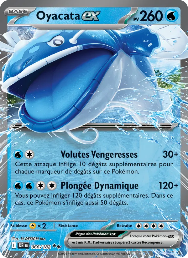 Oyacata-ex 66/182 — EV10 – Rivalités Destinées — Carte Pokémon française