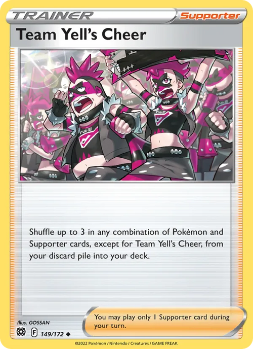 Encouragement de la Team Yell 149/172 — SWSH9 – Brilliant Stars