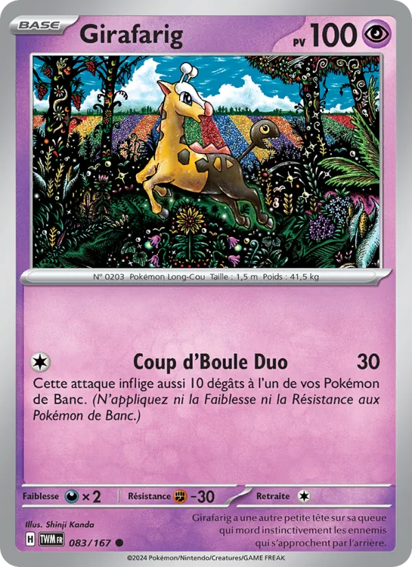 Girafarig 83/167 — EV06 – Mascarade Crépusculaire