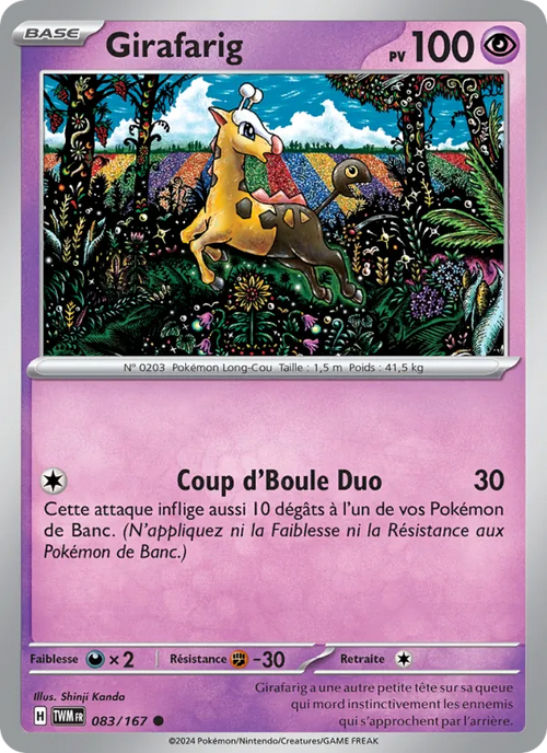 Girafarig 83/167 — EV06 – Mascarade Crépusculaire