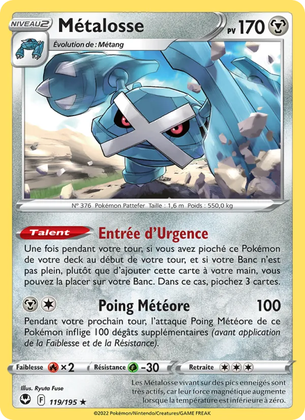 Métalosse 119/195 — EB12 – Tempête Argentée — Carte Pokémon française
