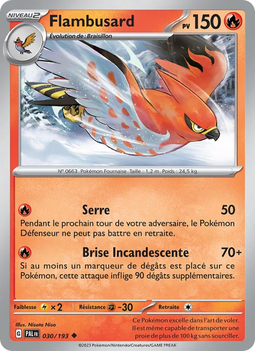 Flambusard 30/193 — EV02 – Évolutions à Paldea