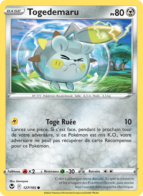 Togedemaru 127/195 — EB12 – Tempête Argentée