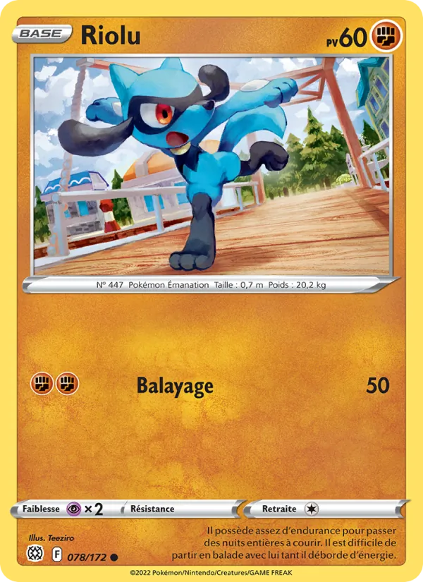 Riolu 78/172 — EB09 - Stars Etincelantes